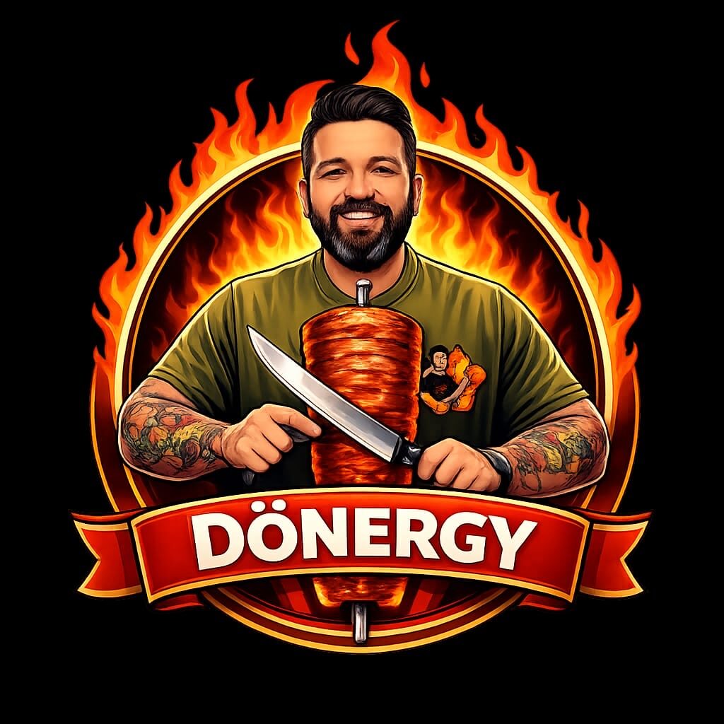 The Dönergy Chef mit Dönerspieß